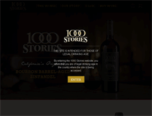 Tablet Screenshot of 1000storieswines.com